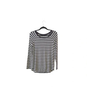 American Eagle Soft & Sexy Earth-tone Striped Long Sleeve Tee Small Women’s